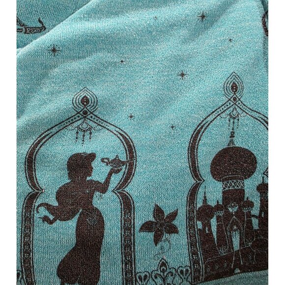 Disney Womens Teal Jasmine Cardigan Sweater Medium Polyester/Spandex - Picture 7 of 12